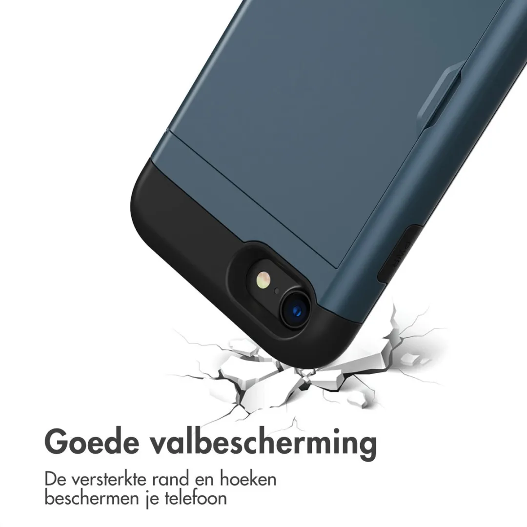 Imoshion Hoesje met Pasjeshouder Donkerblauw - iPhone SE/8/7