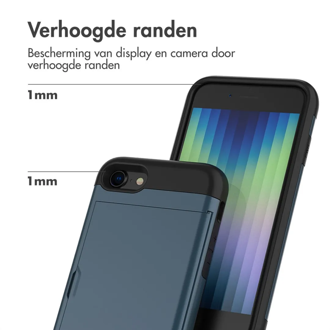 Imoshion Hoesje met Pasjeshouder Donkerblauw - iPhone SE/8/7
