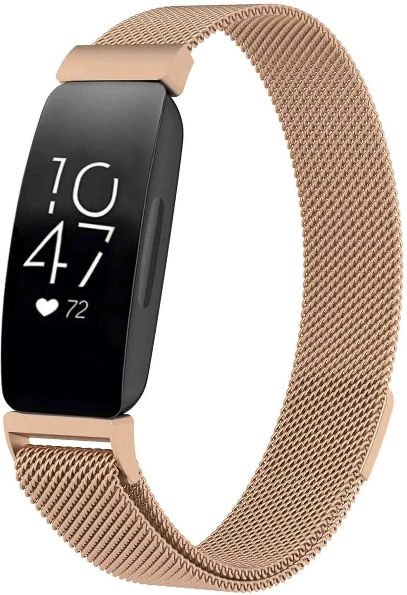 Imoshion Milanees Magnetisch Bandje Fitbit Inspire M - Roségoud