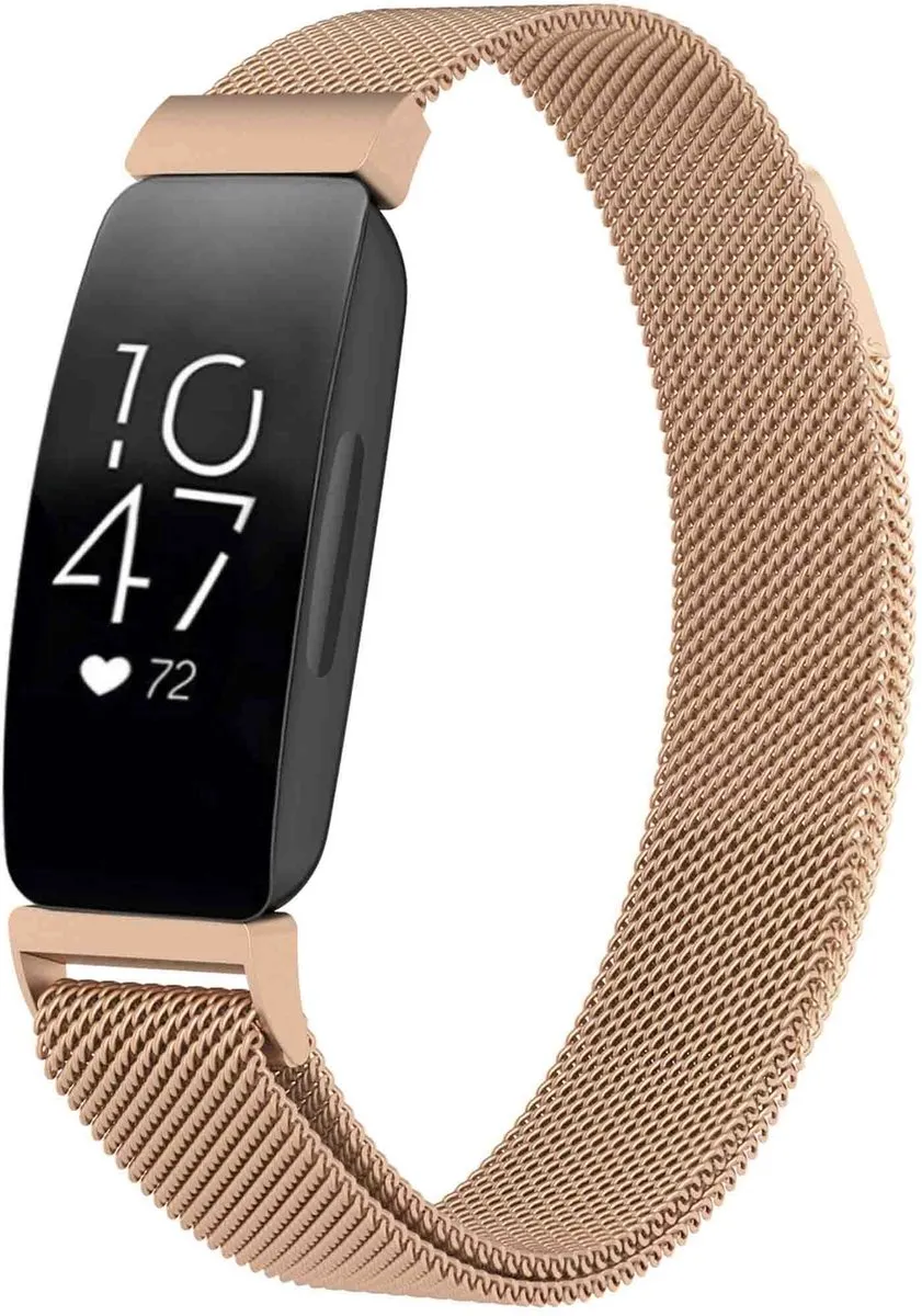 Imoshion Milanees Magnetisch Bandje Fitbit Inspire M - Roségoud