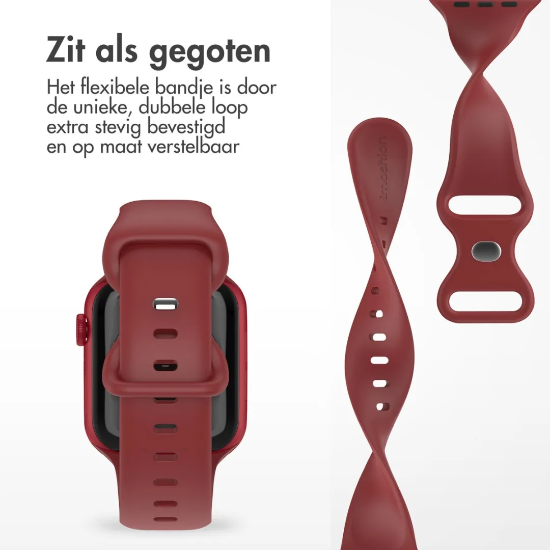 Imoshion Siliconen Bandje Apple Watch 44-49mm - Rood