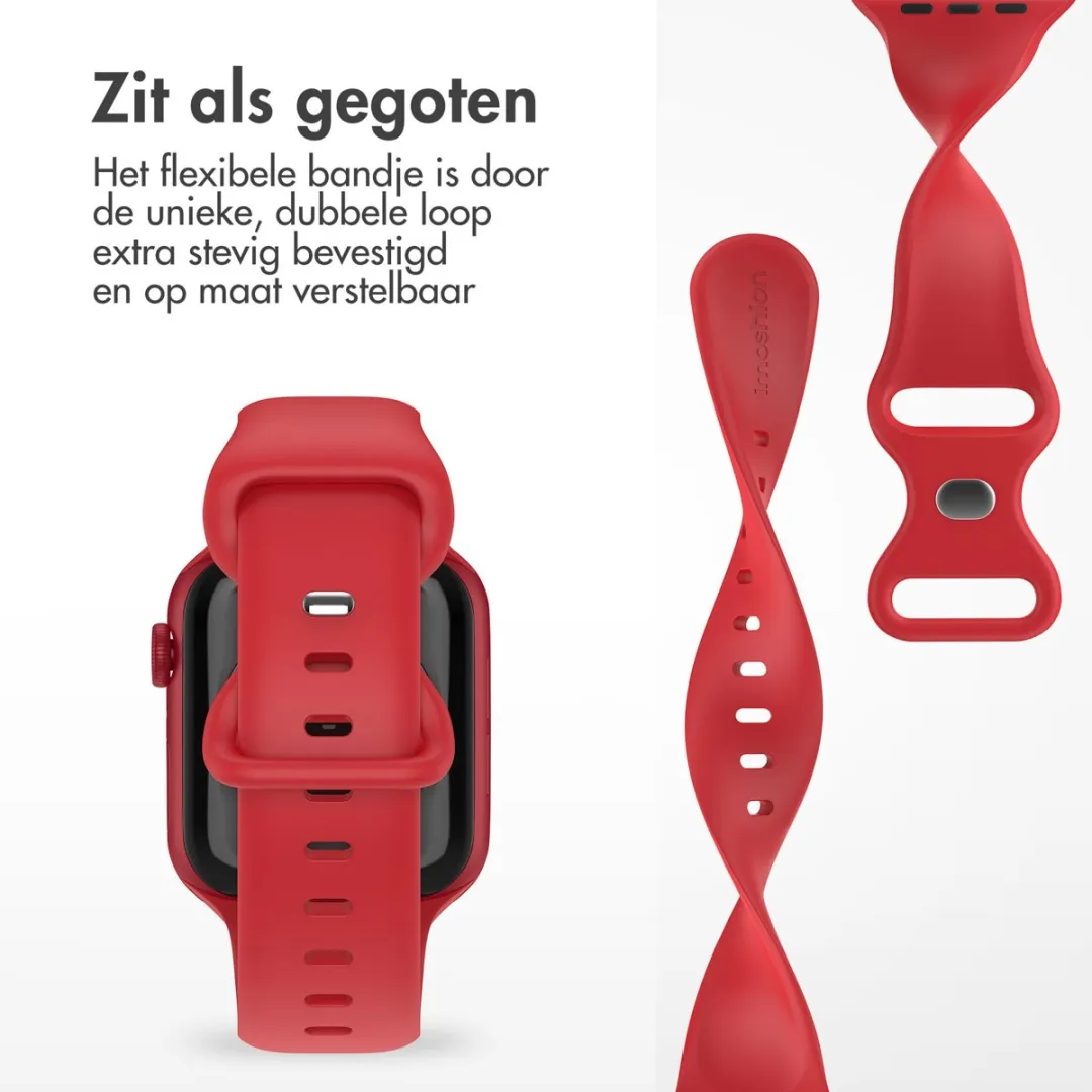 Imoshion Siliconen Bandje Apple Watch 44-49mm - Rood - afbeelding 6 van 6