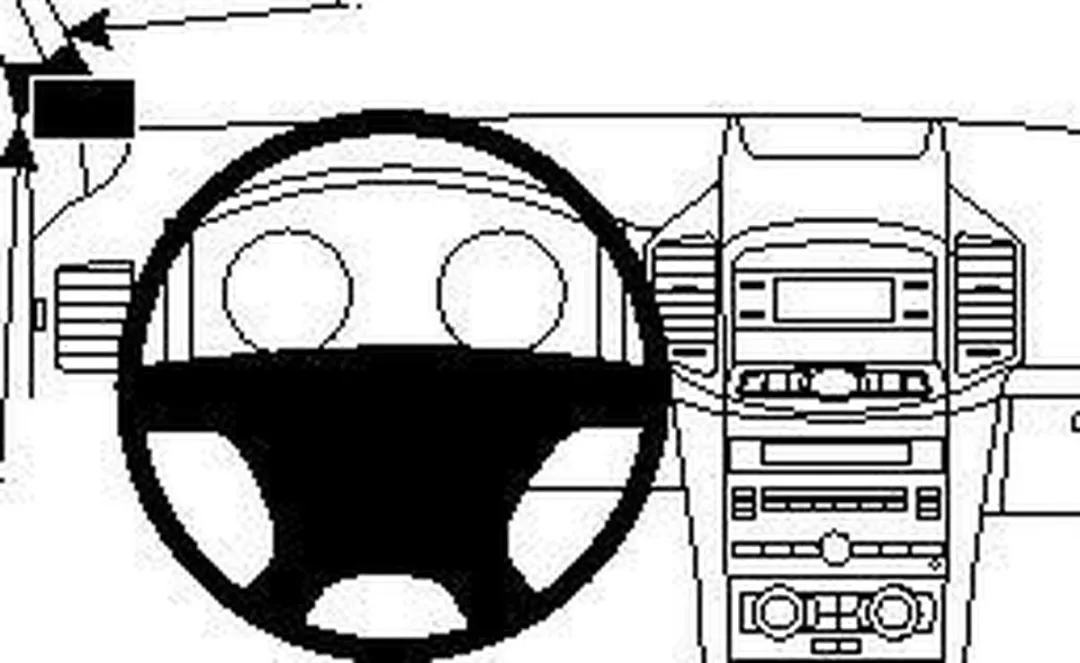 Brodit ProClip Houder Chevrolet Captiva 2012-2014 - 804679 - Zwart