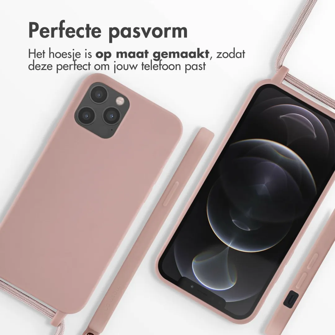 Imoshion iPhone 12/Pro Siliconen Hoesje - Sand Pink