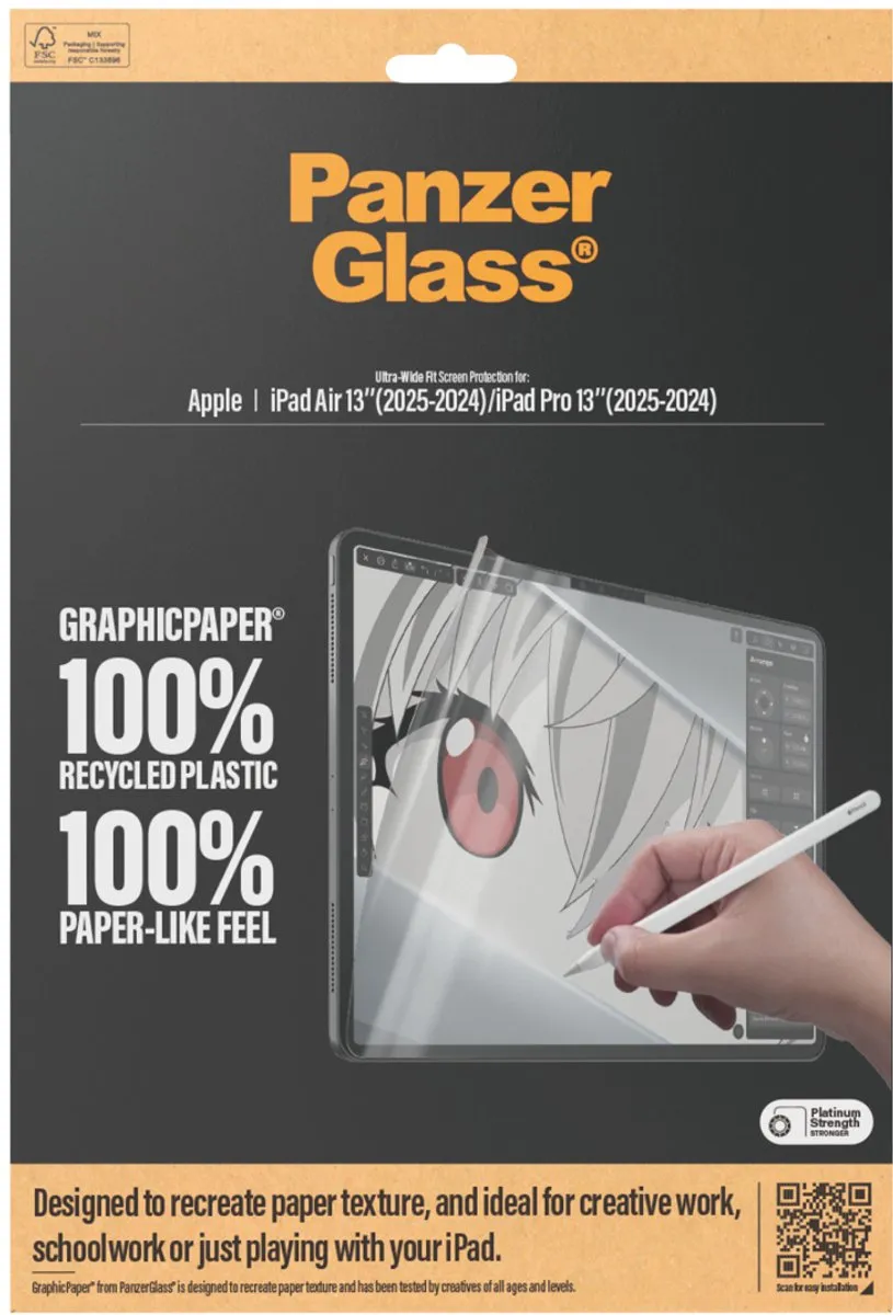 PanzerGlass GraphicPaper 2836 Screenprotector - iPad Air/Pro 13 (2024) - Transparant