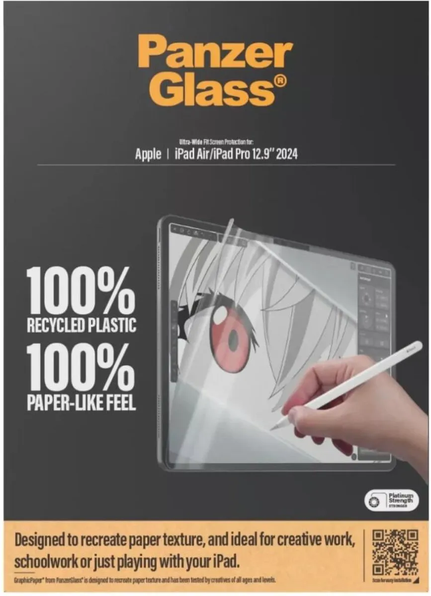 PanzerGlass GraphicPaper 2836 Screenprotector - iPad Air/Pro 13 (2024) - Transparant