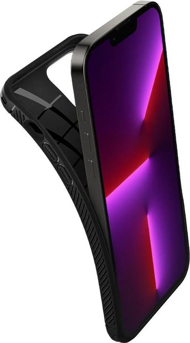 Spigen Rugged Armor TPU iPhone 13 Pro Max Hoesje - Zwart - afbeelding 6 van 6