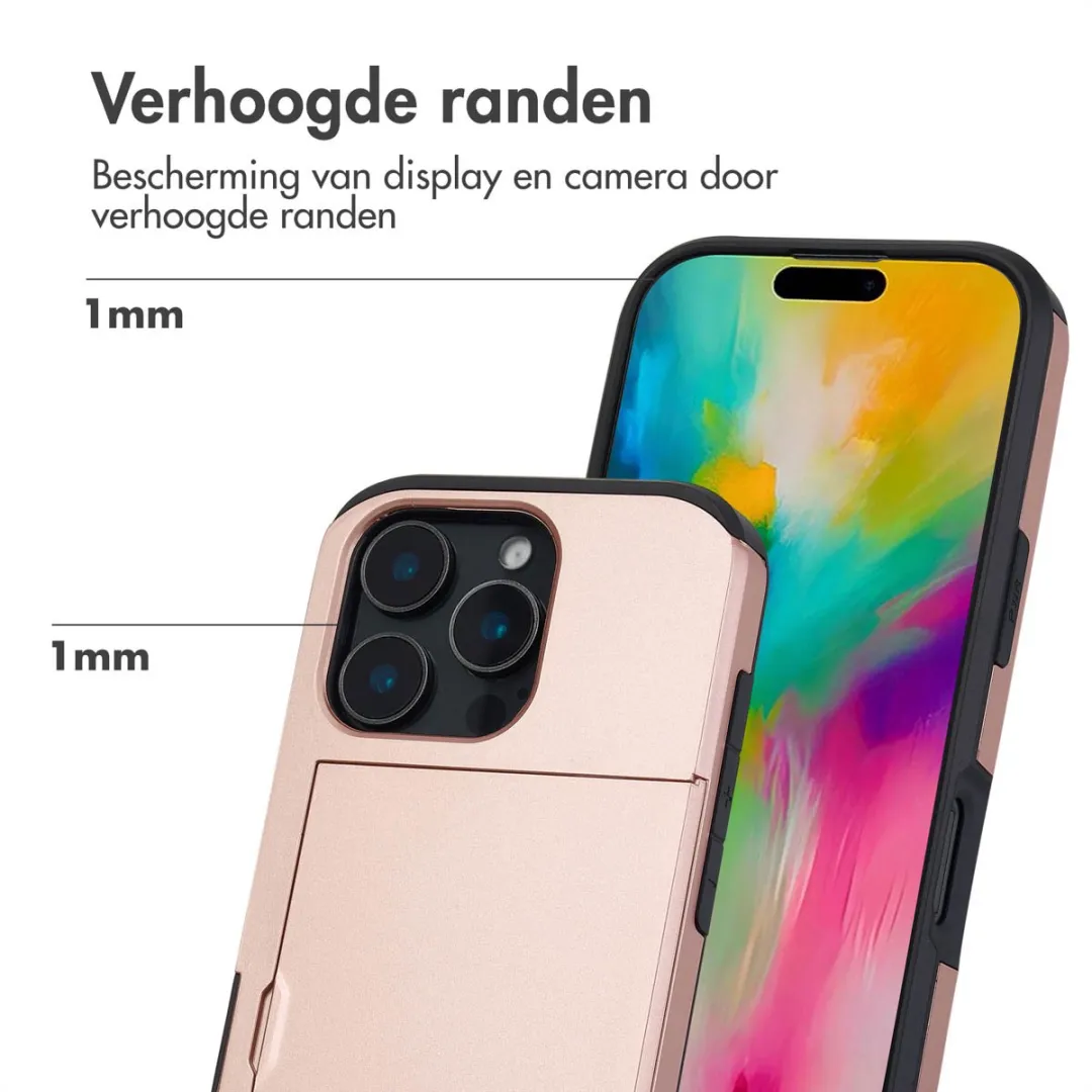 Imoshion Hoesje iPhone 16 Pro Pasjeshouder Rosé Goud