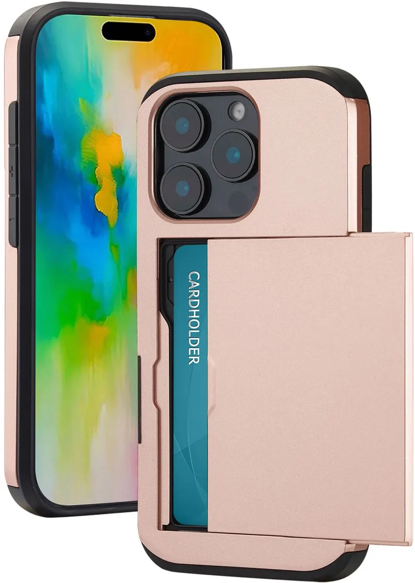 Imoshion Hoesje iPhone 16 Pro Pasjeshouder Rosé Goud