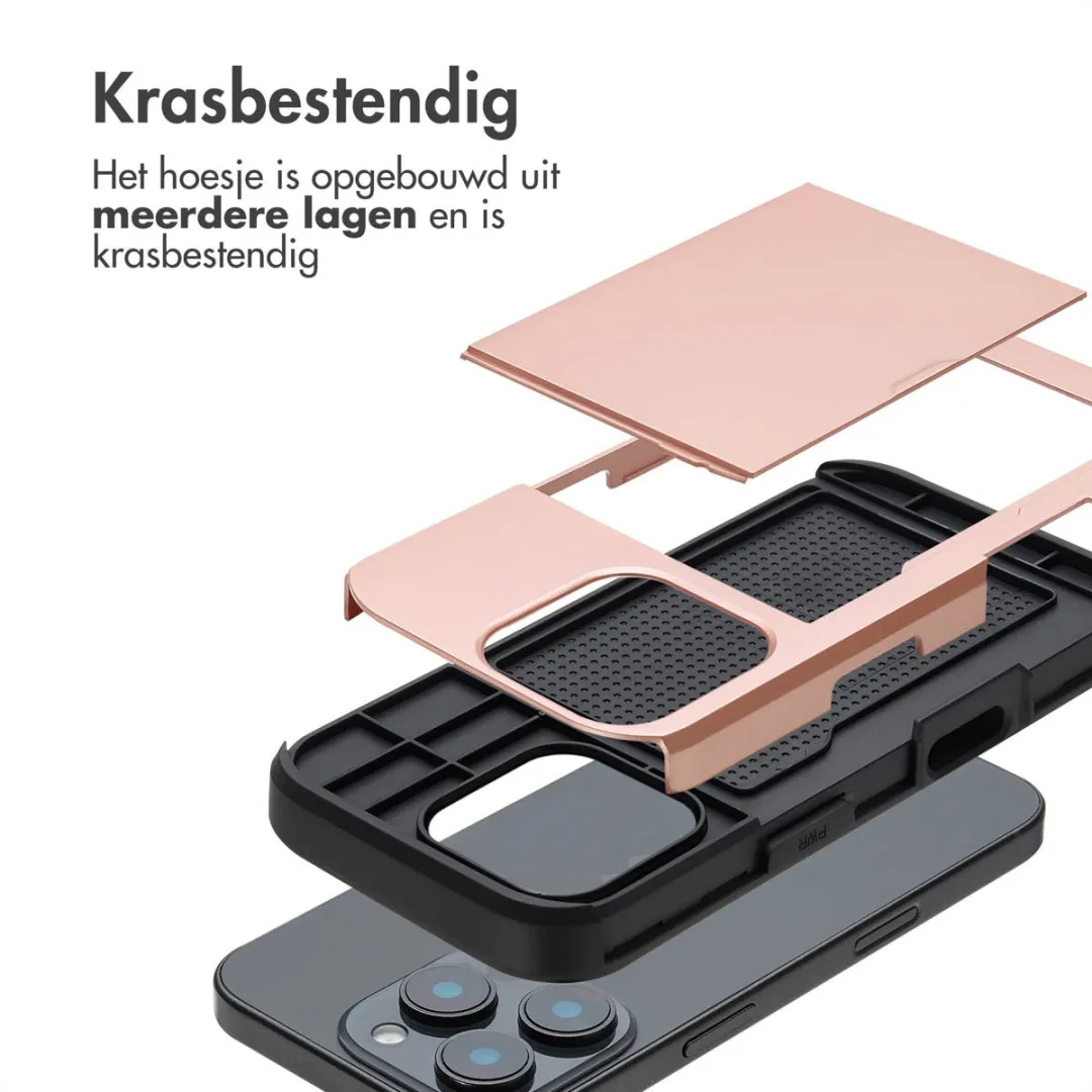 Imoshion Hoesje iPhone 16 Pro Pasjeshouder Rosé Goud