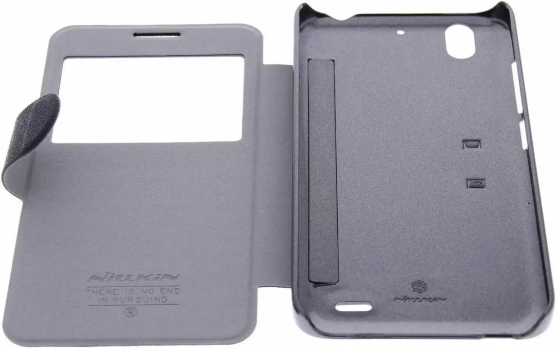 Nillkin Leather Booktype Hoes Huawei Ascend G630 - Zwart - afbeelding 3 van 4