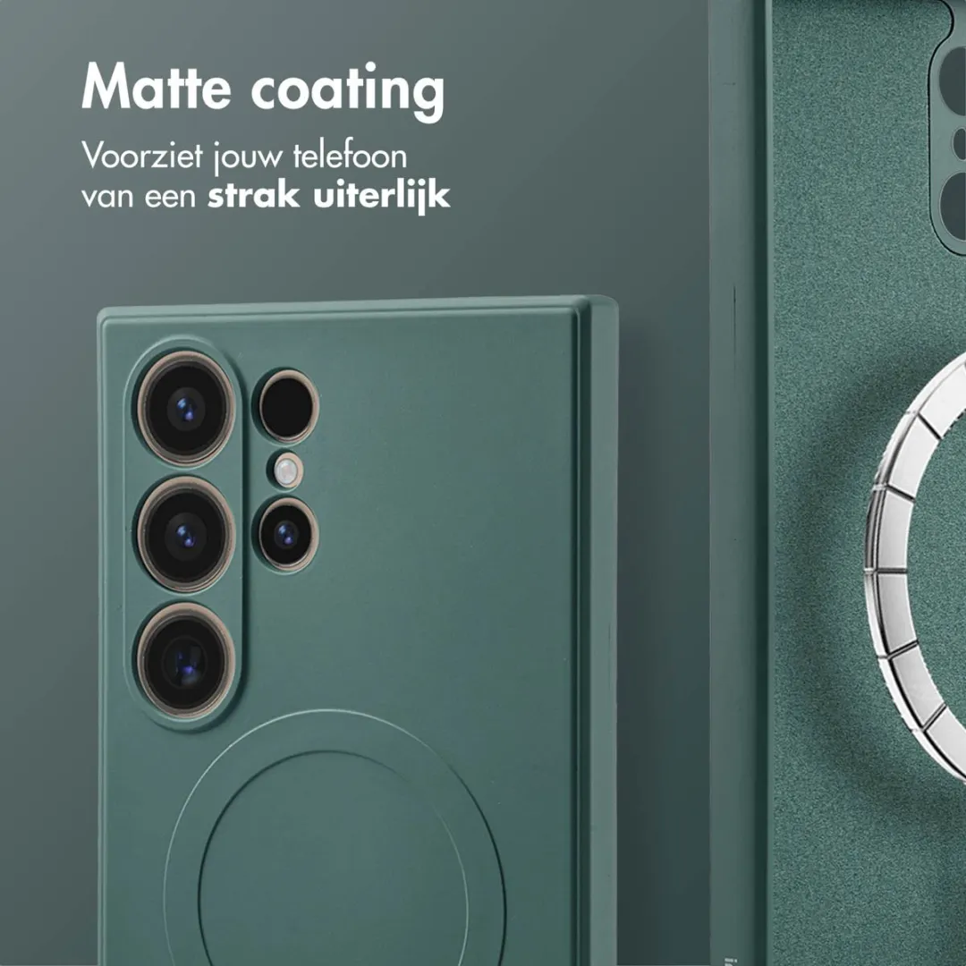 Imoshion Hoesje Samsung Galaxy S24 Ultra - Donkergroen MagSafe