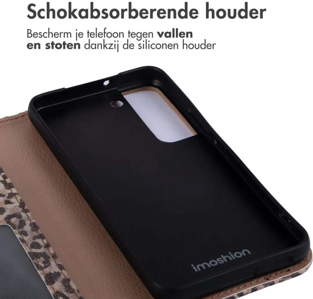 Imoshion Hoesje Samsung Galaxy S22 - 3 Pasjes - Leopard Mood