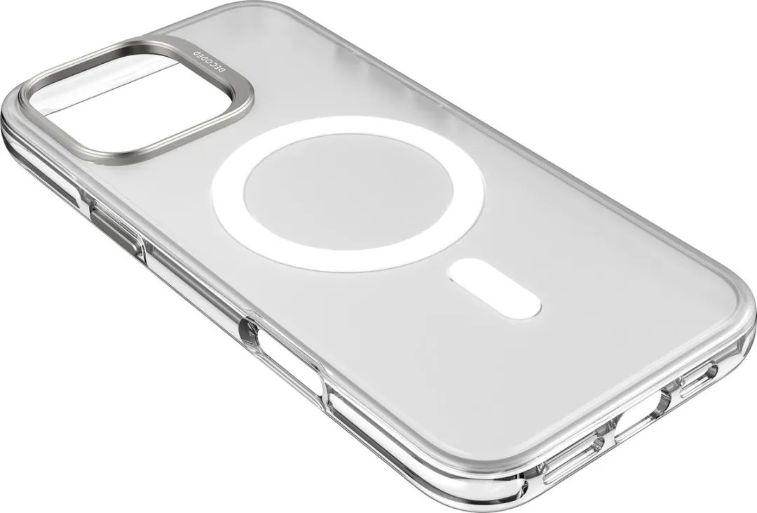 Decoded Clear Frosted Hoesje iPhone 16 Pro Max - Wit