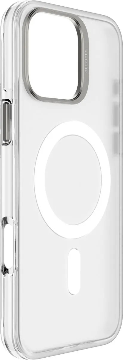 Decoded Clear Frosted Hoesje iPhone 16 Pro Max - Wit