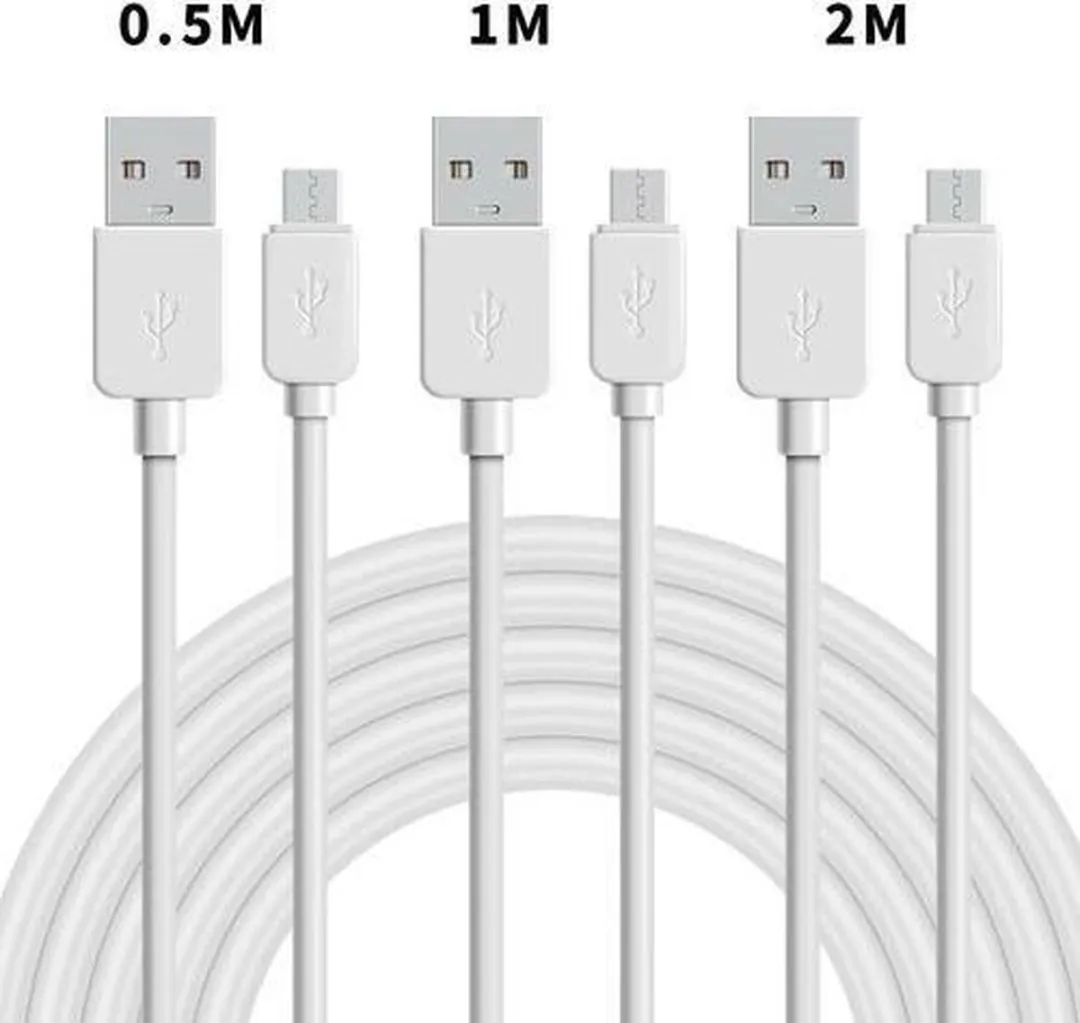 NÖRDIC KABELKIT-5 USB-A naar Micro-USB Opladerkabel