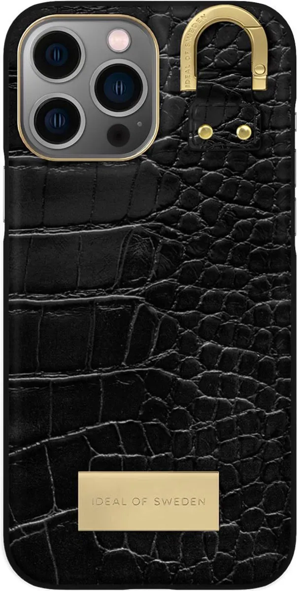 iDeal of Sweden Fashion Case iPhone 13 Pro Max Black Croco - IDACSS22-I2167-334 - afbeelding 3 van 3