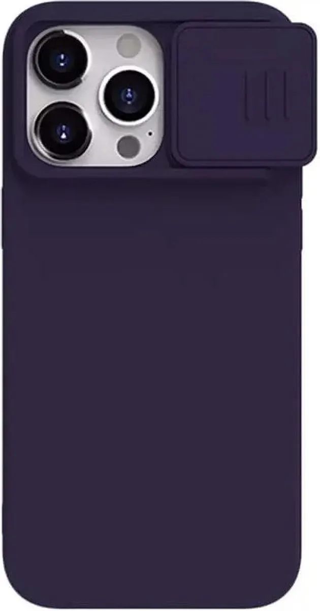 Nillkin CamShield Hoesje iPhone 15 Pro Max - Donkerpaars