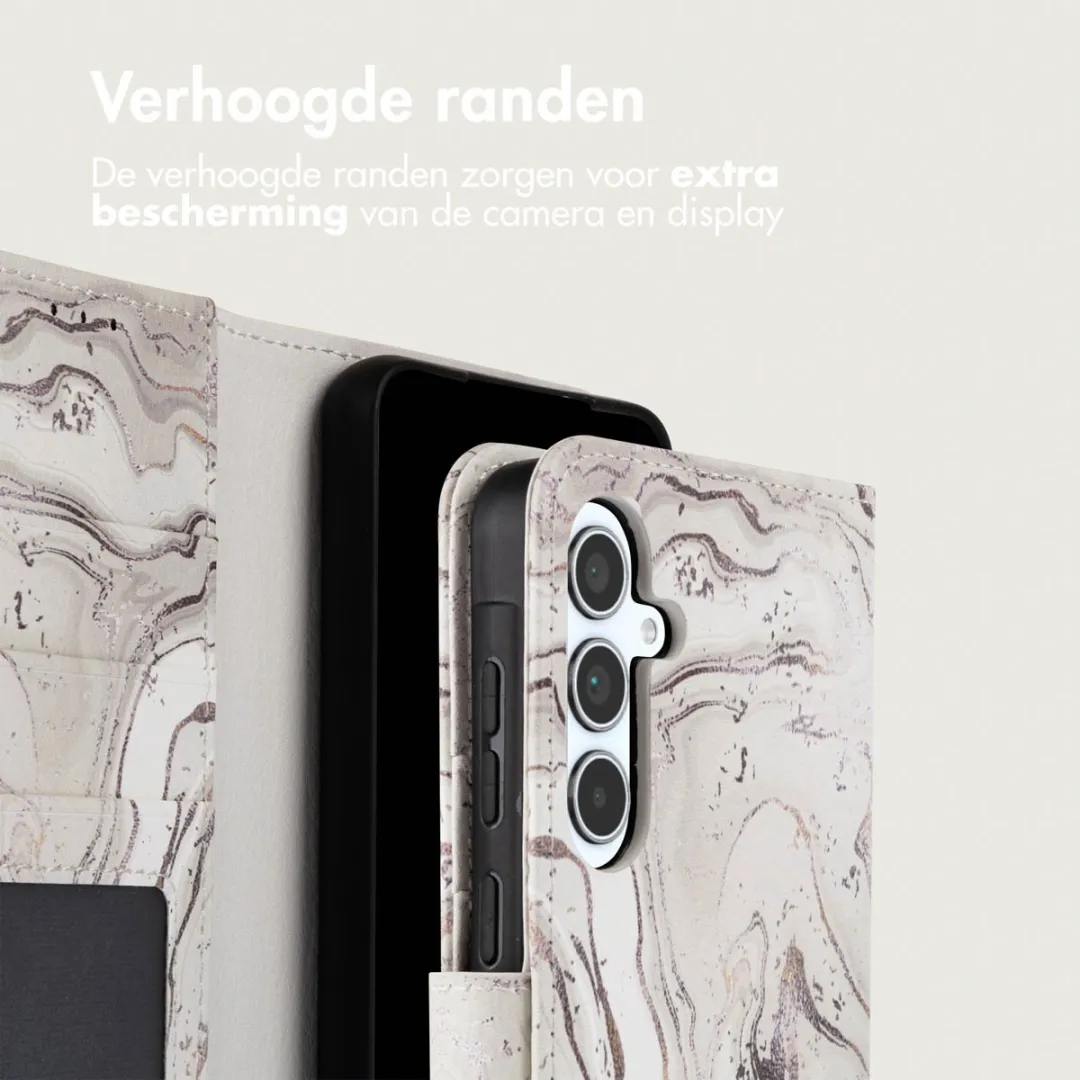 Imoshion Galaxy A35 Hoesje Sandy Marble - 3 Pasjes