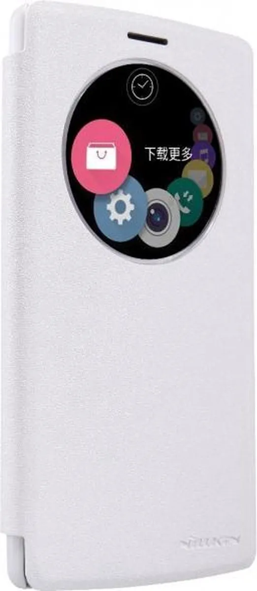 Nillkin Leather Case LG G4 Sparkle Series H81529924002 - Wit