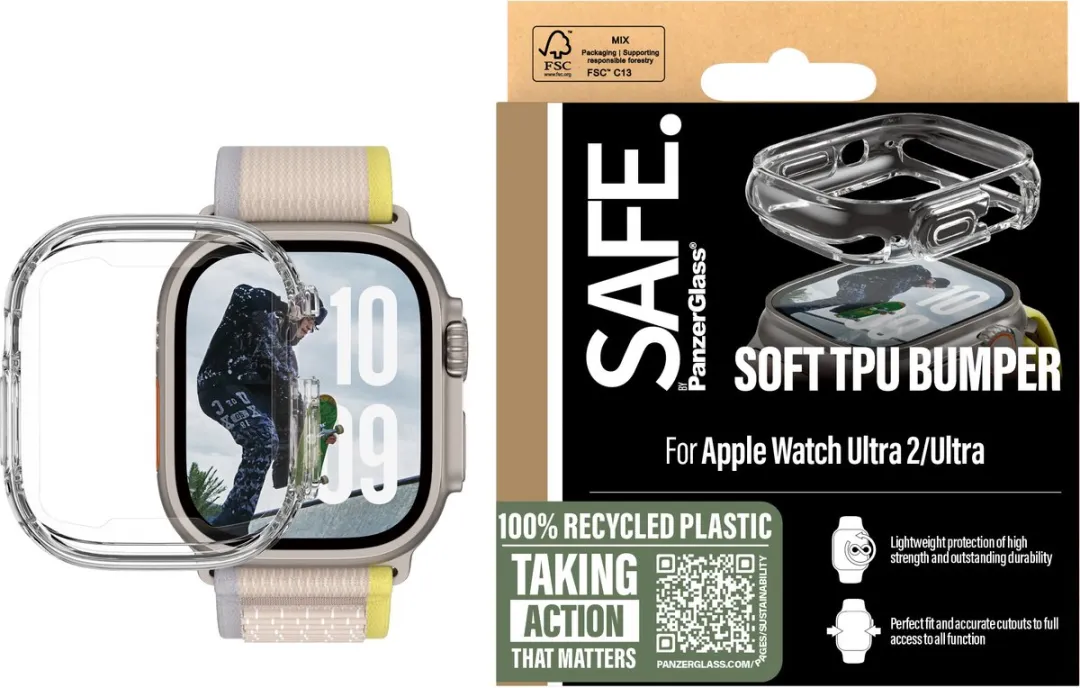 PanzerGlass Bumper Apple Watch Ultra 49mm - Transparant