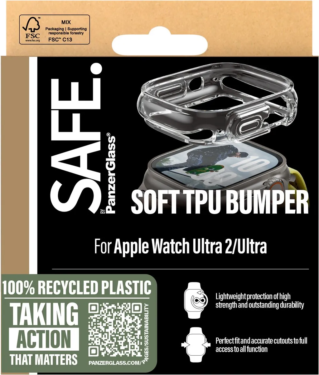 PanzerGlass Bumper Apple Watch Ultra 49mm - Transparant