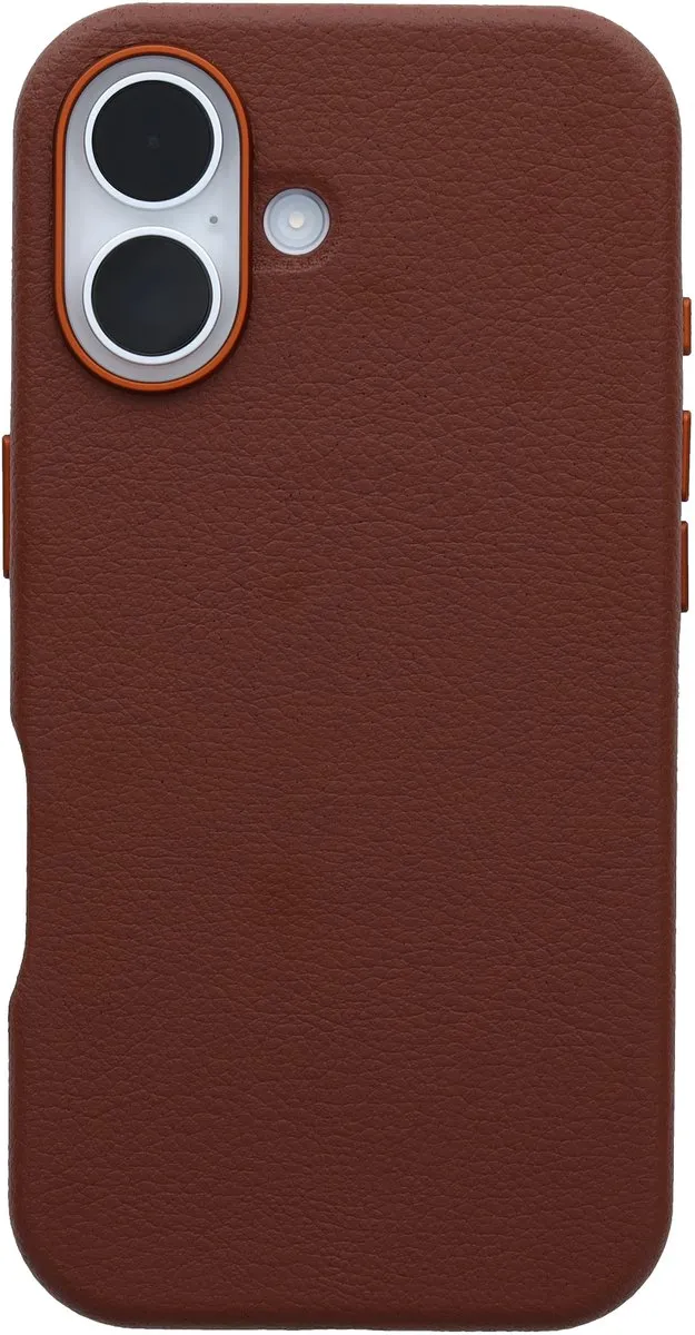 OtterBox Symmetry Cactus Leather Hoesje iPhone 16 - Bruin - afbeelding 6 van 6