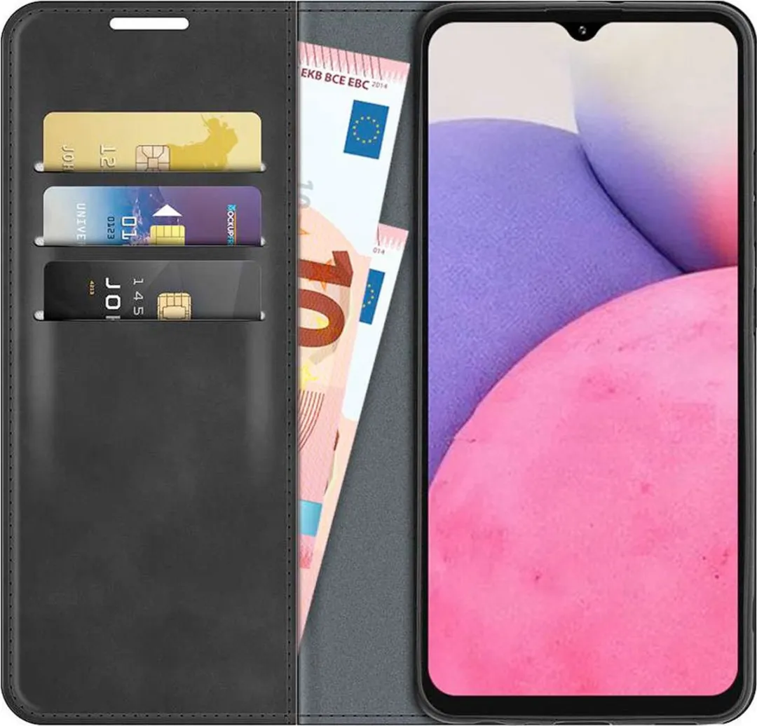 Just in Case Bookcase Hoesje Samsung Galaxy A53 - 4 Pasjes - Zwart - afbeelding 6 van 6