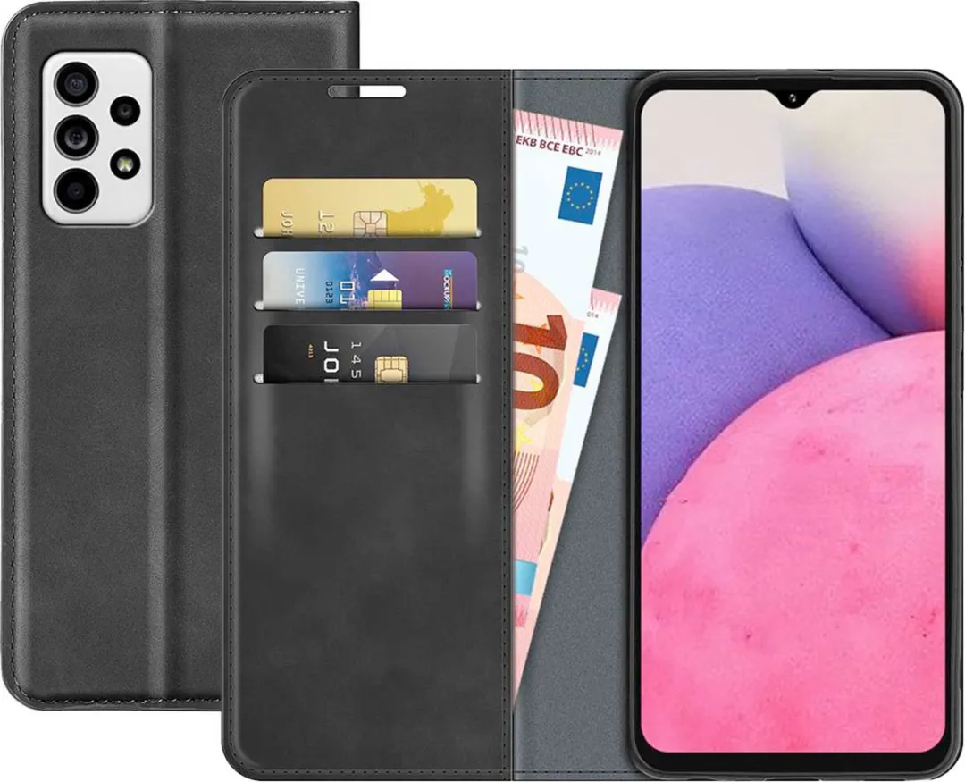 Just in Case Bookcase Hoesje Samsung Galaxy A53 - 4 Pasjes - Zwart