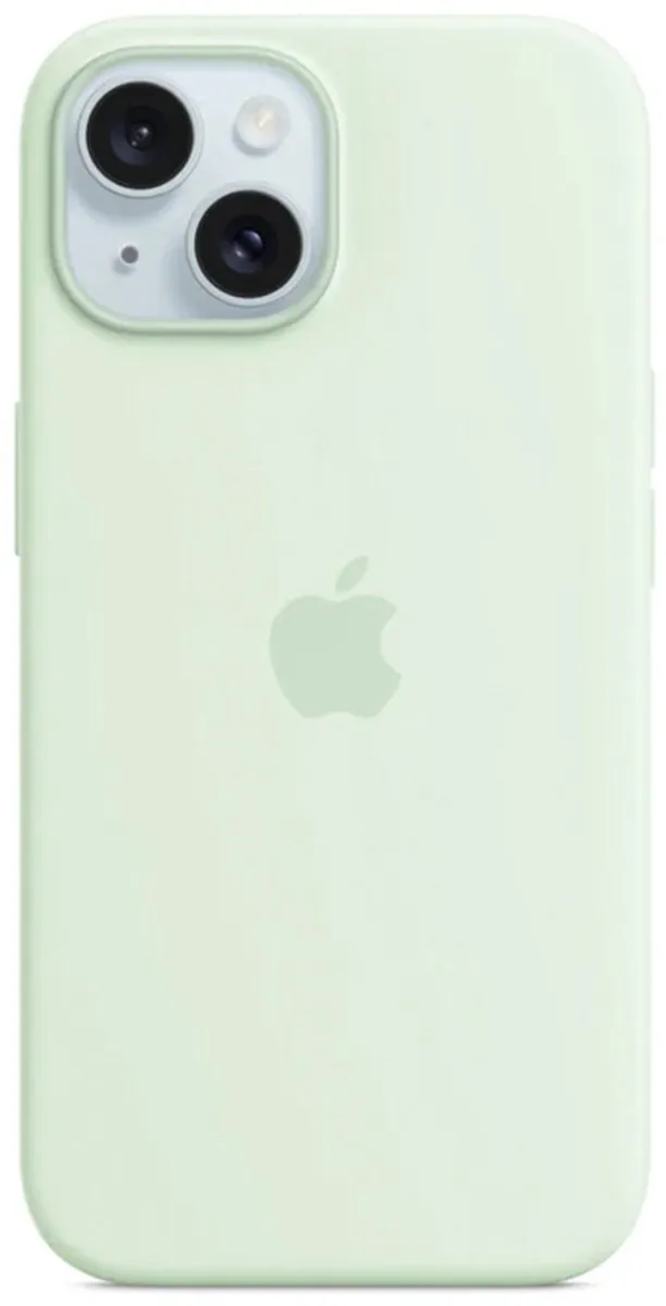 Apple iPhone 15 Silicone Backcover MagSafe - Soft Mint