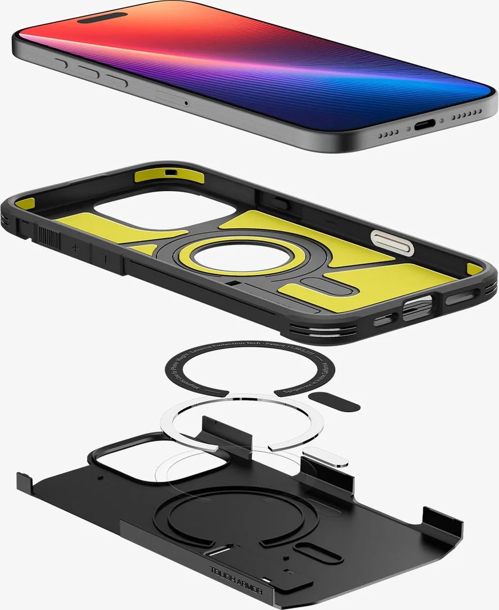 Spigen Tough Armor T MagFit iPhone 16 Pro Max - MagSafe - Transparent