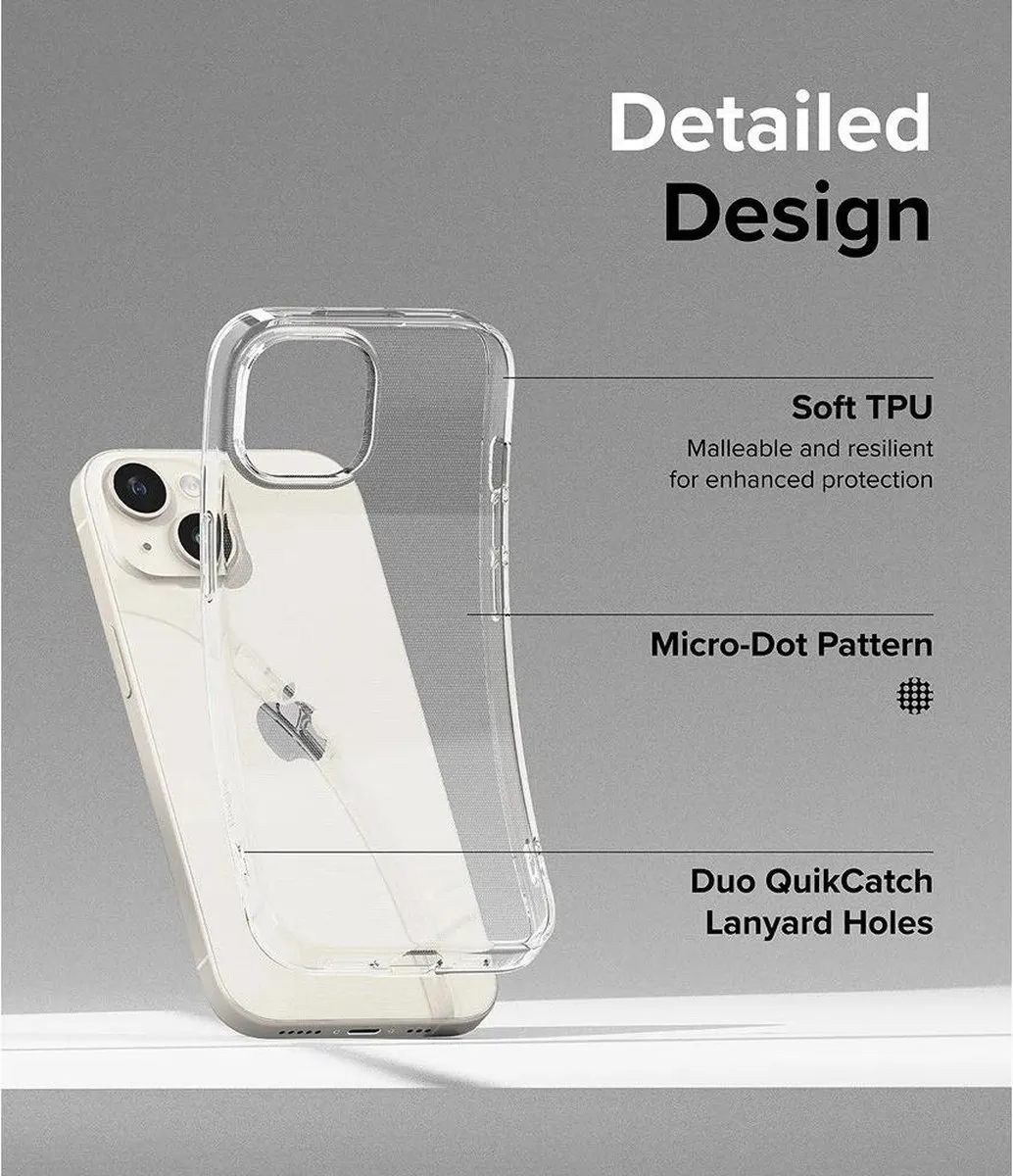 Ringke Air Hoesje iPhone 15 Plus - Transparant - afbeelding 6 van 6