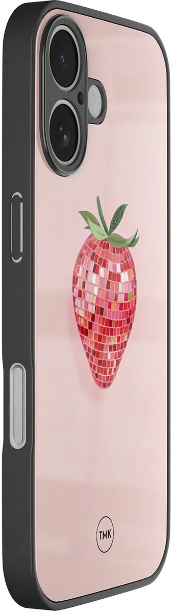 Casevibes iPhone 17 Disco Aardbei TPU Hoesje - Roze