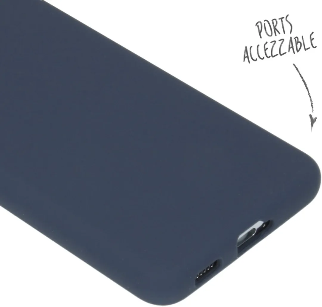 Accezz Hoesje Samsung Galaxy S21 - Donkerblauw