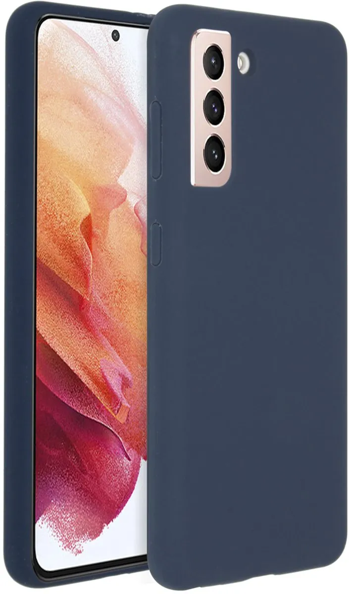 Accezz Hoesje Samsung Galaxy S21 - Donkerblauw