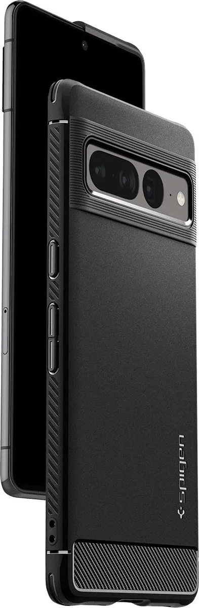Spigen Rugged Armor ACS04725 Hoesje - Google Pixel 7 Pro - Zwart