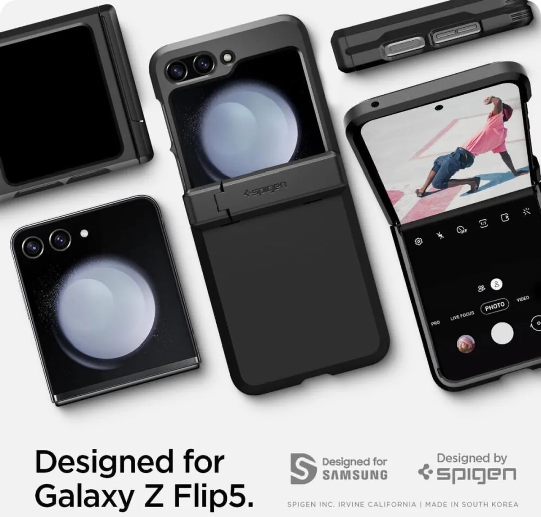 Spigen Tough Armor Hoesje Galaxy Z Flip 5 - Zwart