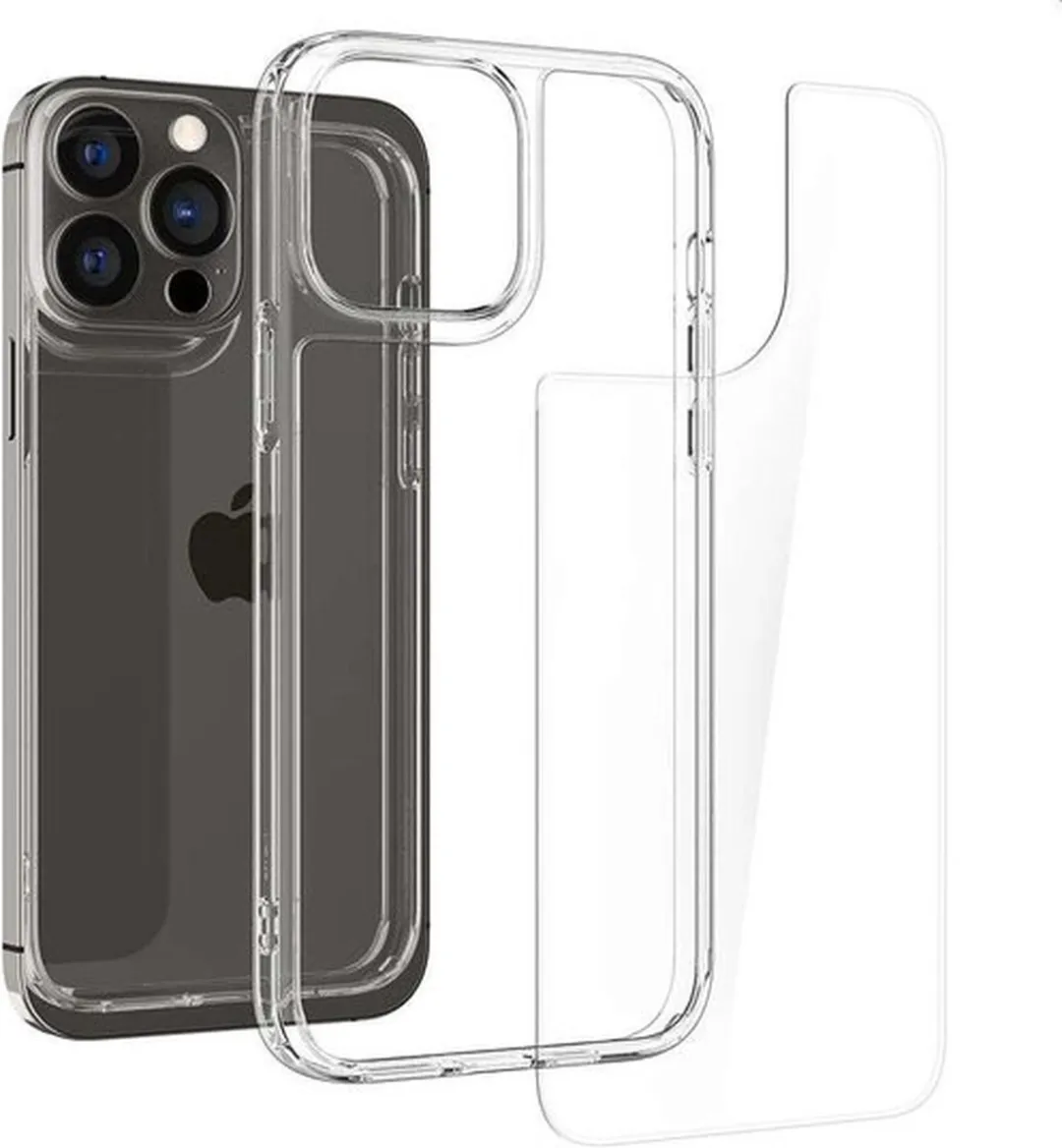 Spigen Quartz Hybrid TPU Hoesje iPhone 13 Pro ACS03271 - Transparant