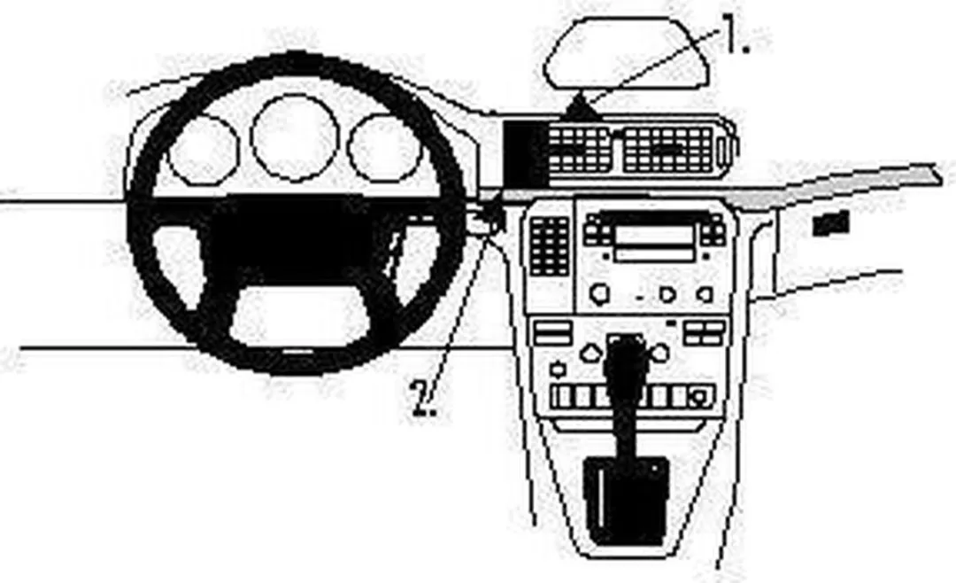 Brodit ProClip Center Mount Volvo S80 1999-2006 - 852620