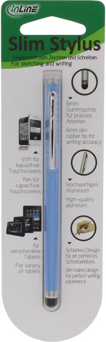 InLine Stylus Touch Pen 55467B - Blauw