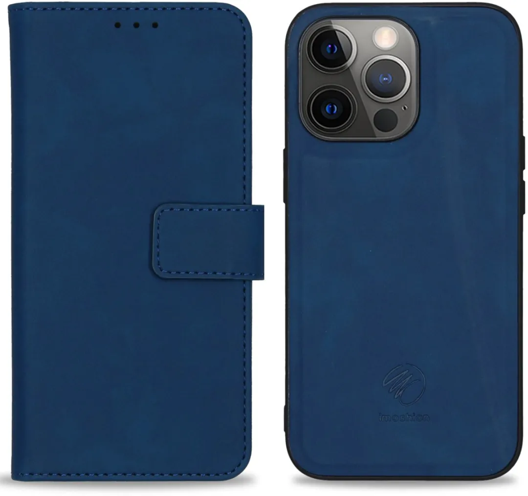 Imoshion Hoesje iPhone 13 Pro - Blauw 2-in-1 Bookcase