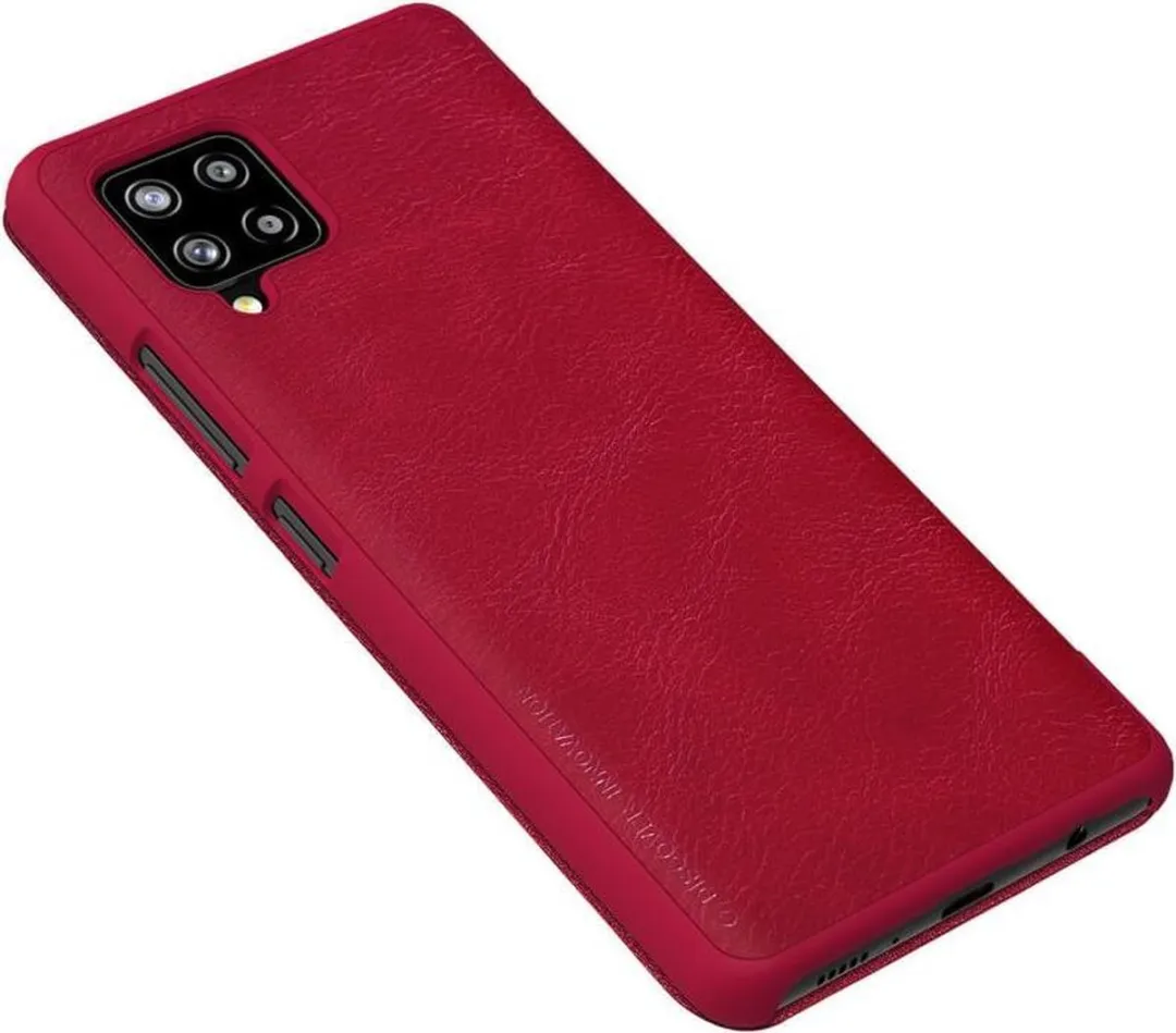 Nillkin Qin Leather Case Samsung Galaxy A42 - Rood - 2 Pasjes - afbeelding 4 van 6