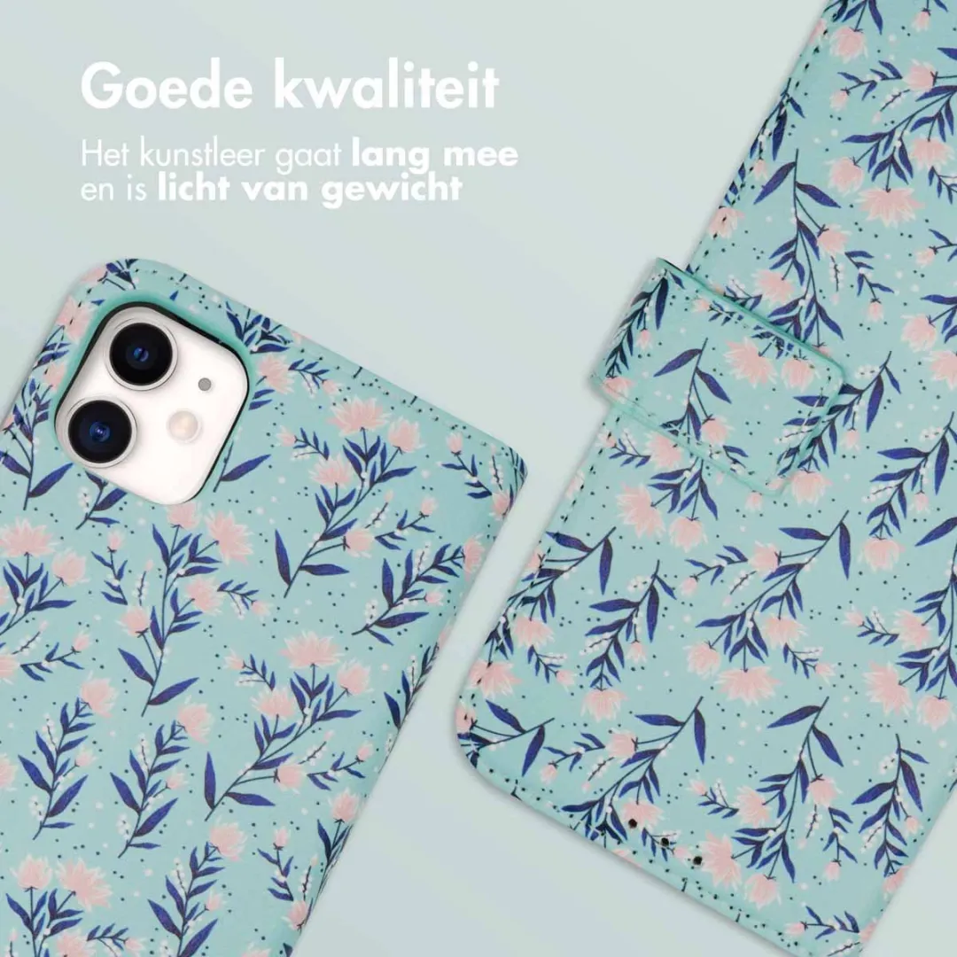 Imoshion Hoesje iPhone 11 Blue Flowers - 3 Pasjes