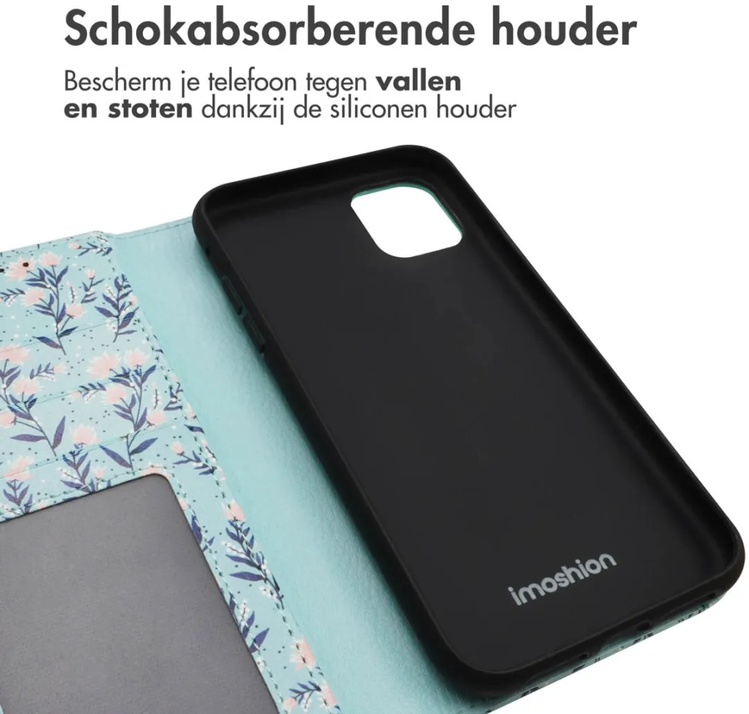 Imoshion Hoesje iPhone 11 Blue Flowers - 3 Pasjes