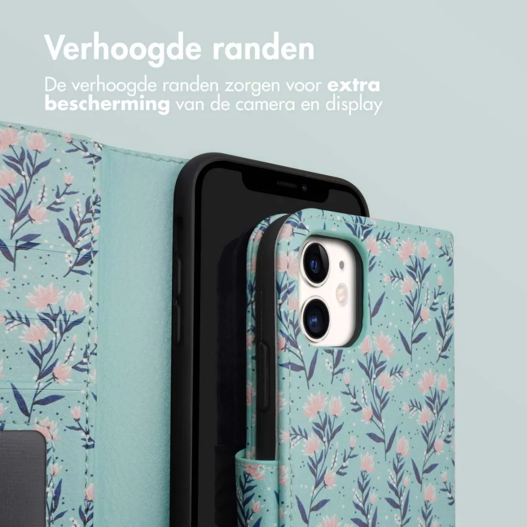 Imoshion Hoesje iPhone 11 Blue Flowers - 3 Pasjes - afbeelding 6 van 6