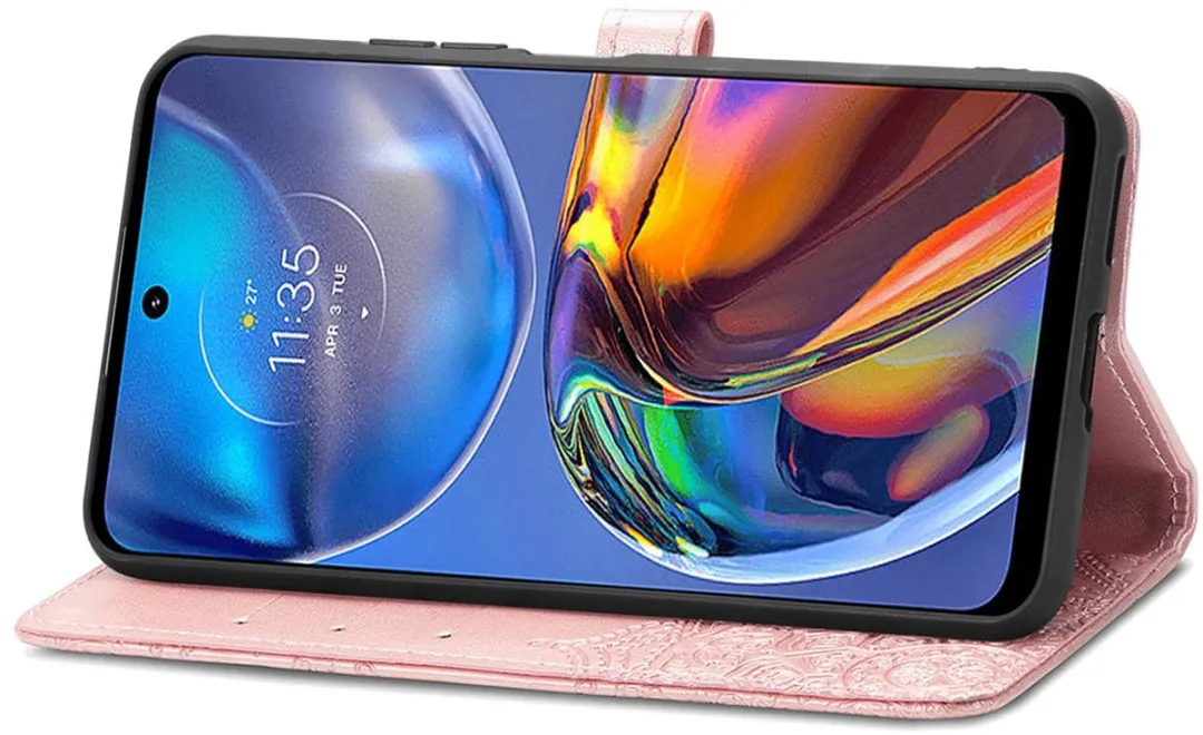 Imoshion Hoesje Motorola Moto E32/E32s - 3 Pasjes - Rosé Goud