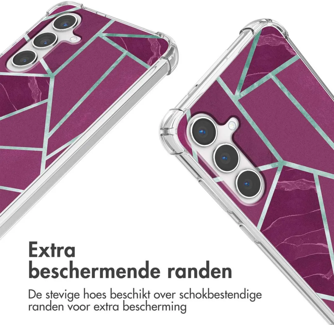 Imoshion Hoesje Samsung Galaxy S24 Plus - Bordeaux Graphic
