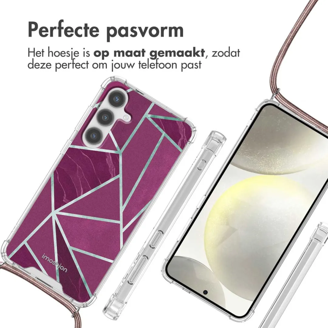 Imoshion Hoesje Samsung Galaxy S24 Plus - Bordeaux Graphic