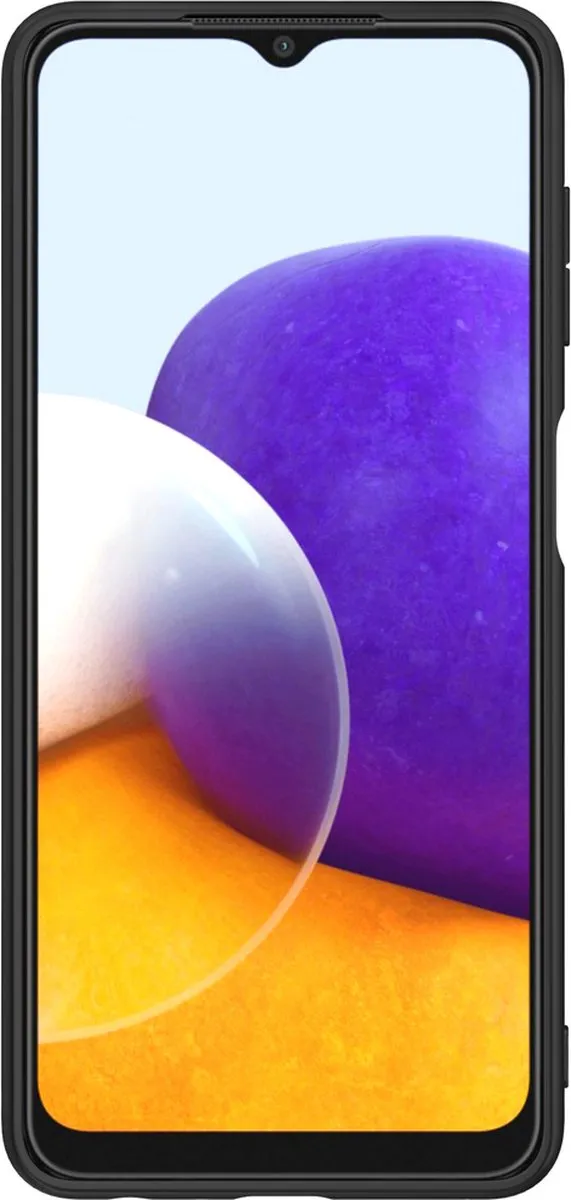 Nillkin Textured Hoesje Samsung Galaxy A22 4G - Zwart - afbeelding 3 van 6