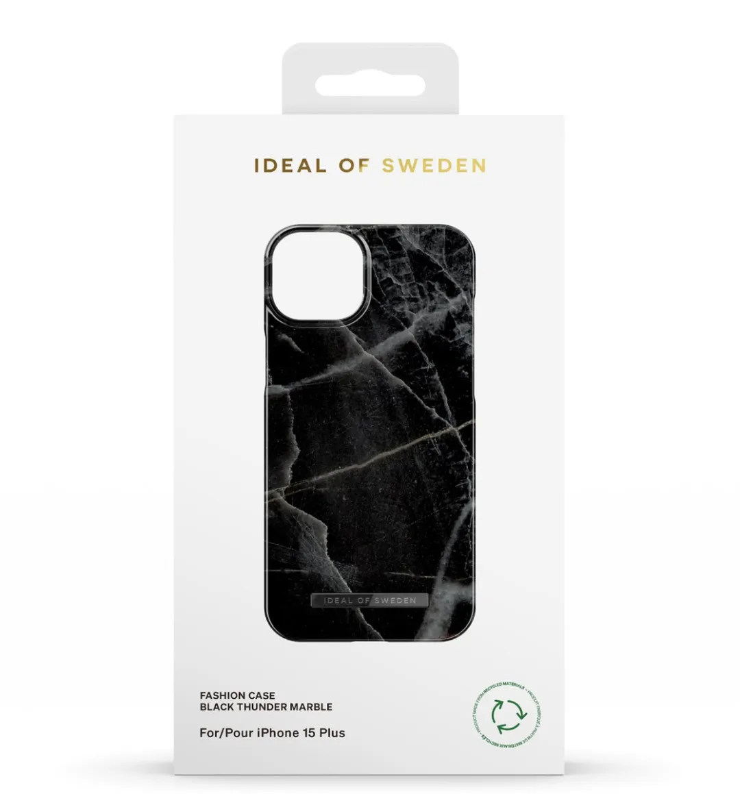 iDeal of Sweden Fashion Case iPhone 15 Plus IDFC-I2367-358 - Black Thunder Marble - afbeelding 5 van 5